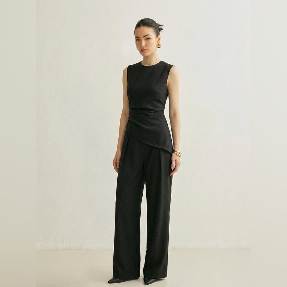 Commense Black top/pants set